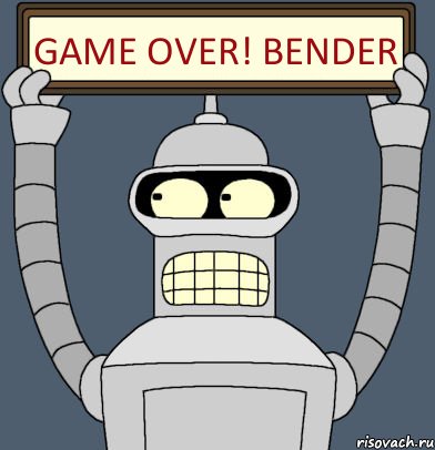 GAME OVER! BENDER, Комикс Бендер с плакатом