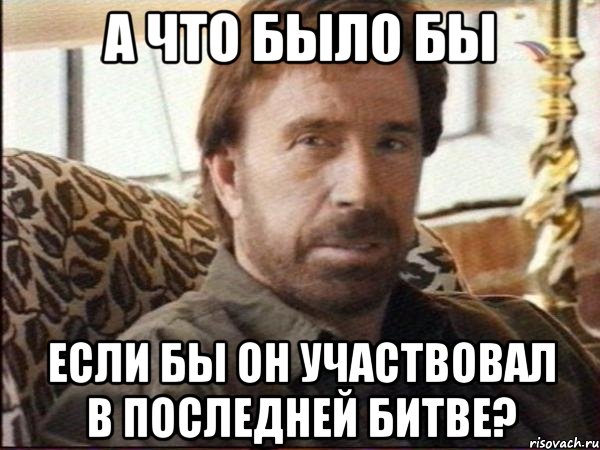 А что было бы Если бы он участвовал в последней битве?, Мем чак норрис