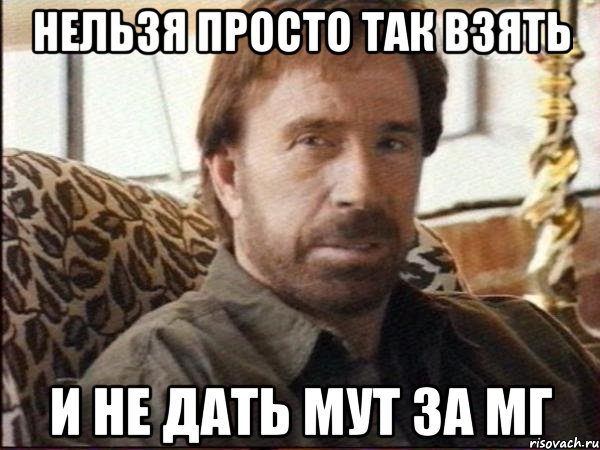 Нельзя просто так взять И не дать мут за МГ, Мем чак норрис