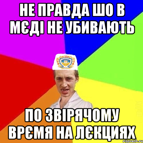 НЕ ПРАВДА ШО В МЄДІ НЕ УБИВАЮТЬ ПО ЗВІРЯЧОМУ ВРЄМЯ НА ЛЄКЦИЯХ, Мем Чоткий Паца Горбачевського