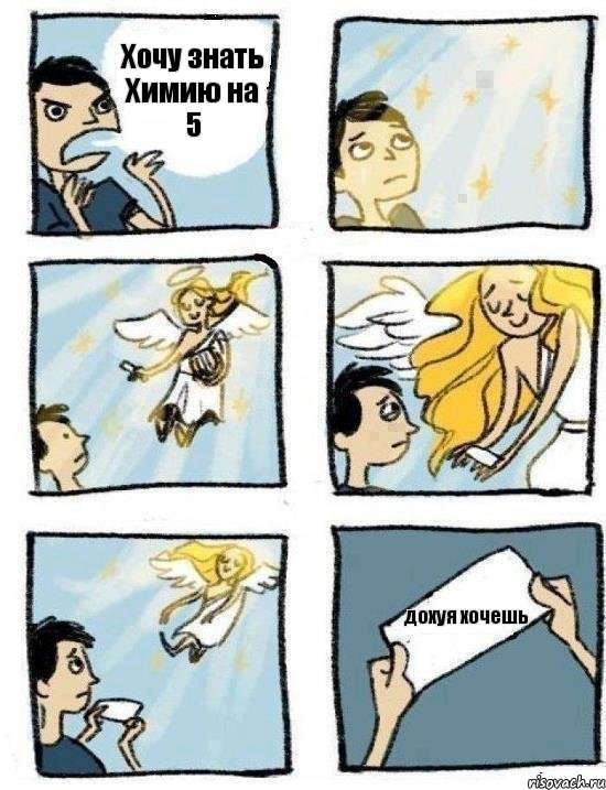 Хочу знать Химию на 5 дохуя хочешь