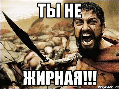 Ты НЕ жирная!!!, Мем Это Спарта