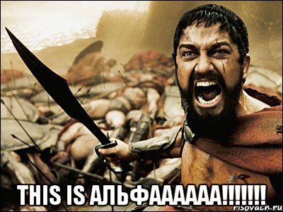  THIS IS АЛЬФАААААА!!!!!!!, Мем Это Спарта