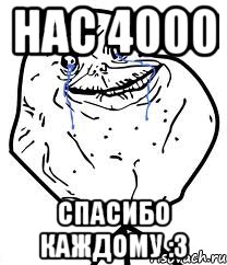 НАС 4000 СПАСИБО КАЖДОМУ :3, Мем Forever Alone