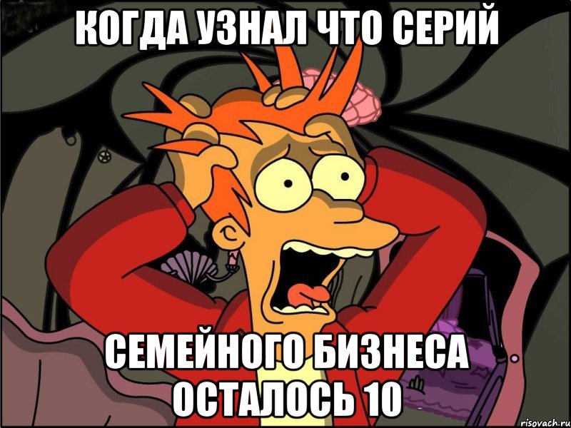 Когда узнал что серий Семейного Бизнеса осталось 10, Мем Фрай в панике