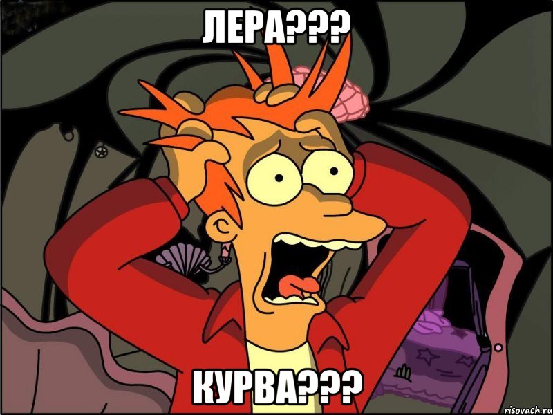 лера??? курва???, Мем Фрай в панике