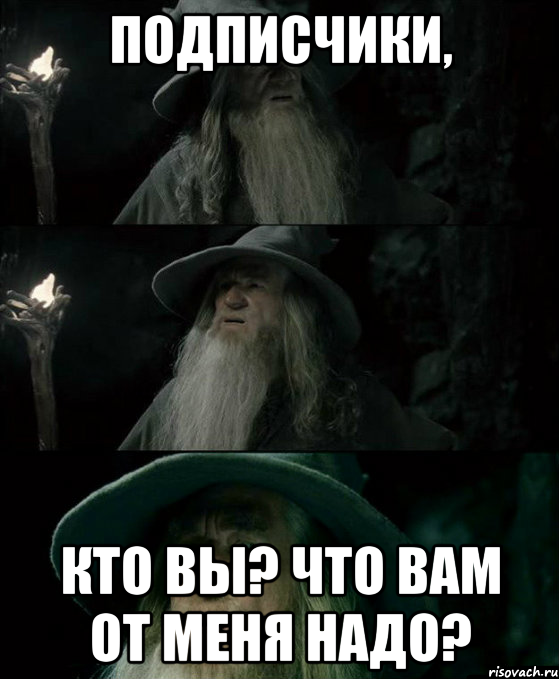 Подписчики, Кто вы? Что вам от меня надо?, Комикс Гендальф заблудился