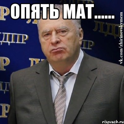 опять мат...... , Мем Хватит это терпеть (Жириновский)