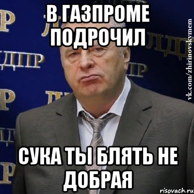 В газпроме подрочил Сука ты блять не добрая, Мем Хватит это терпеть (Жириновский)