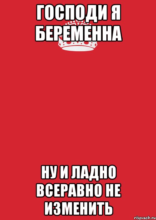 Господи я беременна Ну и ладно всеравно не изменить, Комикс Keep Calm 3