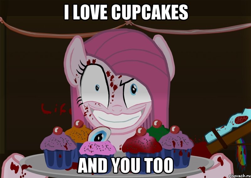 I love cupcakes and you too, Мем Кексики