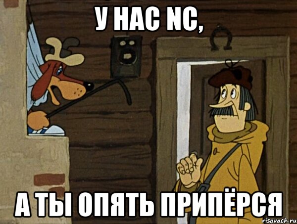 у нас NC, а ты опять припёрся, Мем Кочерга