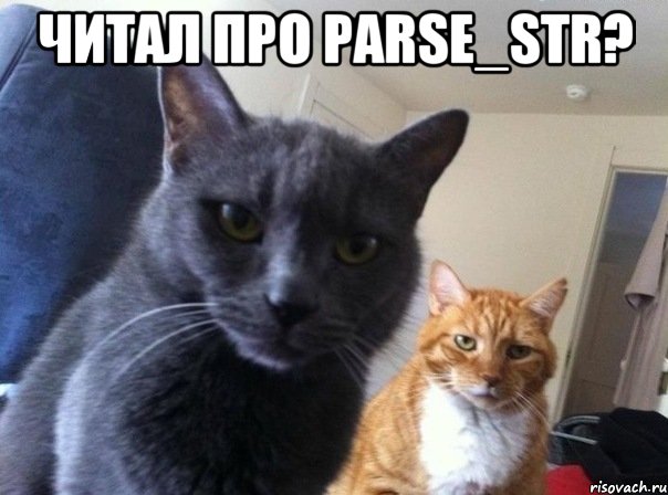 читал про parse_str? , Мем  Два котэ