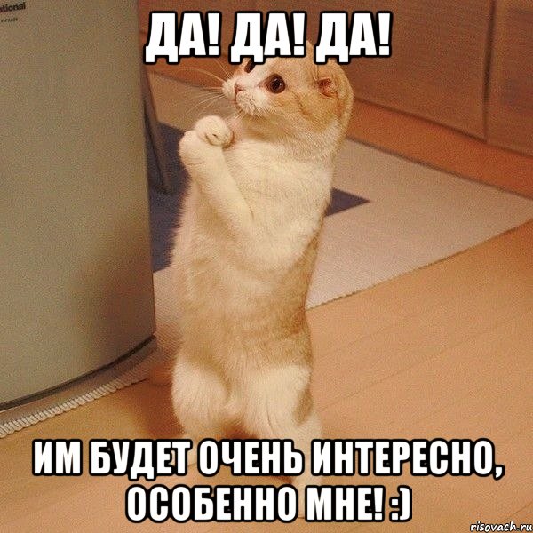 Да! Да! Да! им будет очень интересно, особенно мне! :), Мем  котэ молится