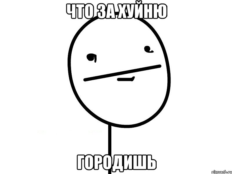 Что за хуйню Городишь, Мем Покерфэйс