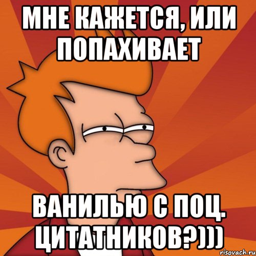 Мне кажется, или попахивает Ванилью с поц. цитатников?))), Мем Мне кажется или (Фрай Футурама)