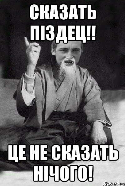 Сказать піздец!! Це не сказать нічого!, Мем Мудрий паца