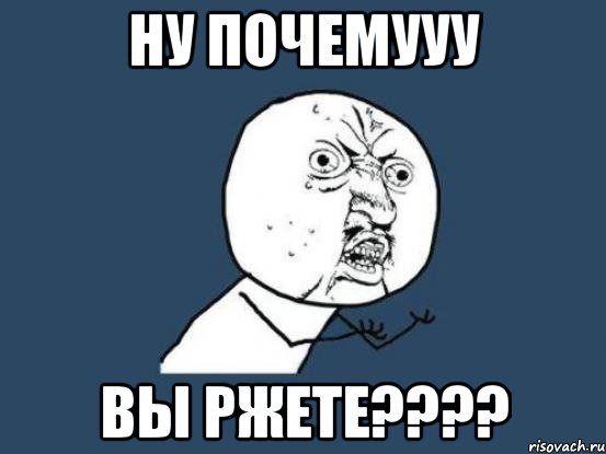 ну почемууу вы ржете????, Мем Ну почему