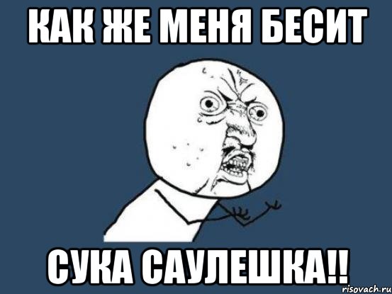 Как же меня бесит Сука Саулешка!!, Мем Ну почему