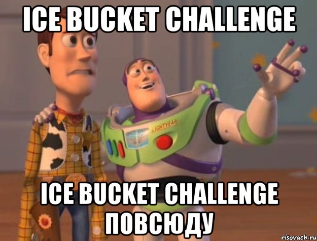 Ice bucket challenge Ice bucket challenge повсюду, Мем Они повсюду (История игрушек)