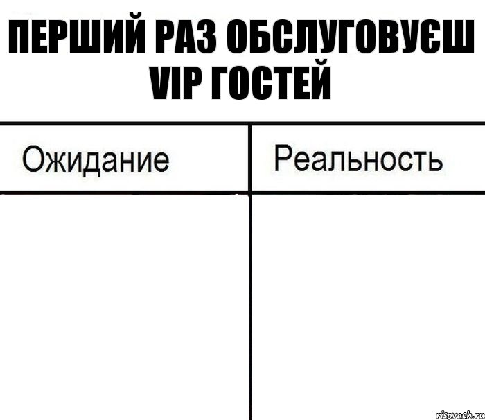 Перший раз обслуговуєш VIP гостей  