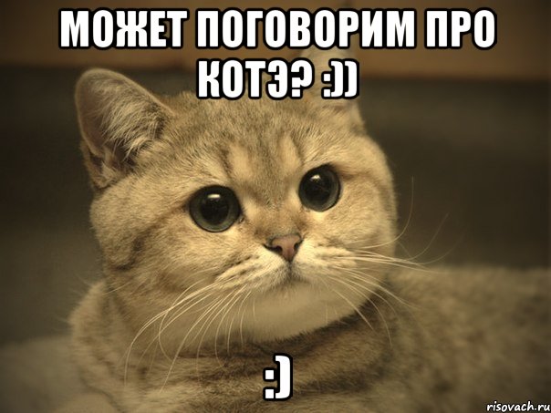 может поговорим про Котэ? :)) :)