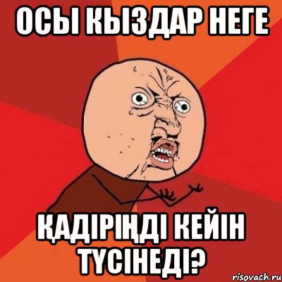 Осы кыздар неге қадіріңді кейін түсінеді?, Мем Почему