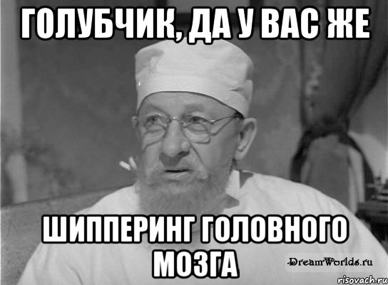 Голубчик, да у вас же шипперинг головного мозга