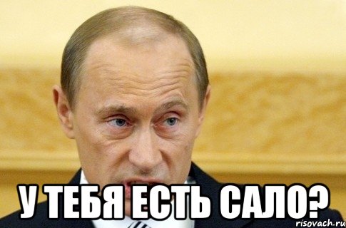  у тебя есть сало?, Мем путин