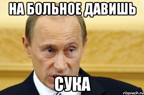 На больное давишь СУКА, Мем путин