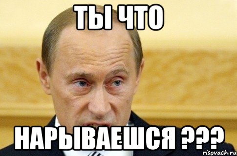 Ты что Нарываешся ???, Мем путин