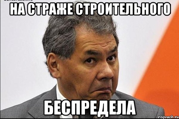 НА СТРАЖЕ СТРОИТЕЛЬНОГО БЕСПРЕДЕЛА, Мем Шойгу