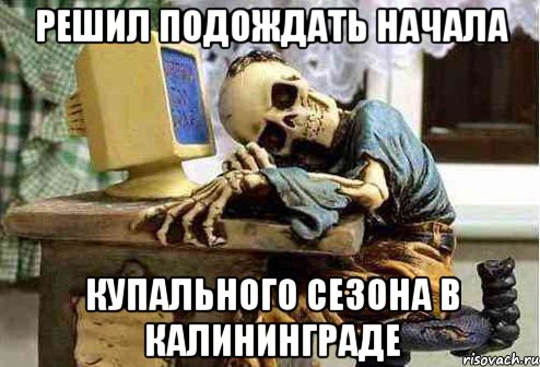 Решил подождать начала купального сезона в Калининграде