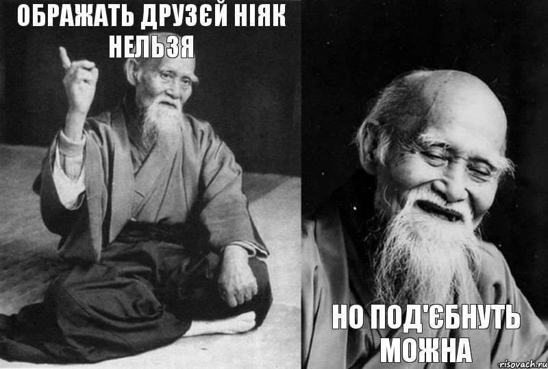 ображать друзєй ніяк нельзя   но под'єбнуть можна, Комикс Мудрец-монах (4 зоны)