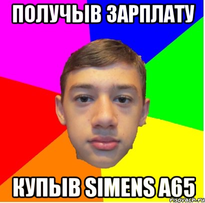 получыв зарплату купыв simens A65