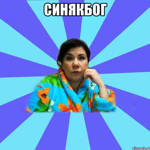 СИНЯКБОГ , Мем типичная мама