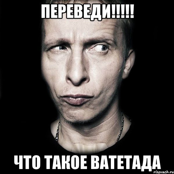 ПЕРЕВЕДИ!!!!! что такое ВАТЕТАДА, Мем  Типичный Охлобыстин