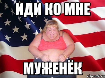 иди ко мне муженёк, Мем Толстая американка