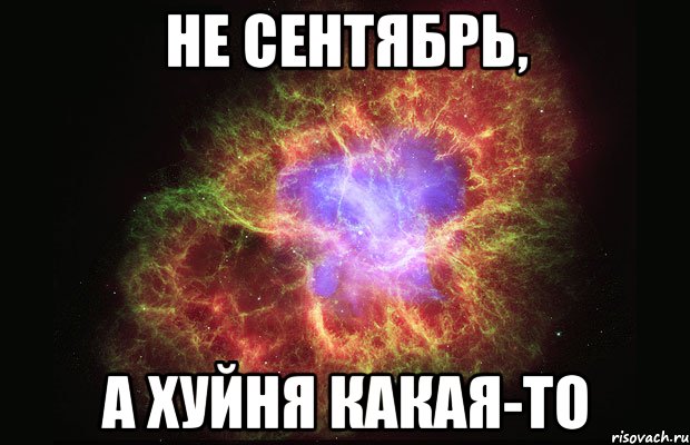 НЕ СЕНТЯБРЬ, А ХУЙНЯ КАКАЯ-ТО, Мем Туманность