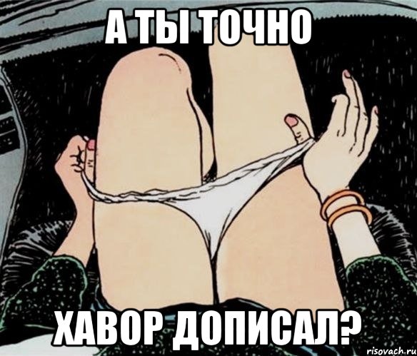 а ты точно хавор дописал?, Мем А ты точно