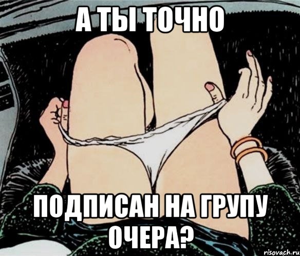 А ты точно Подписан на групу Очера?, Мем А ты точно