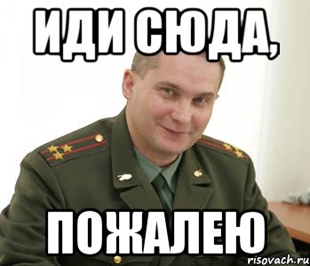 Иди сюда, пожалею, Мем Военком (полковник)