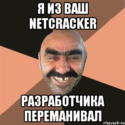 Я из ваш NetCracker Разработчика переманивал, Мем Я твой дом труба шатал