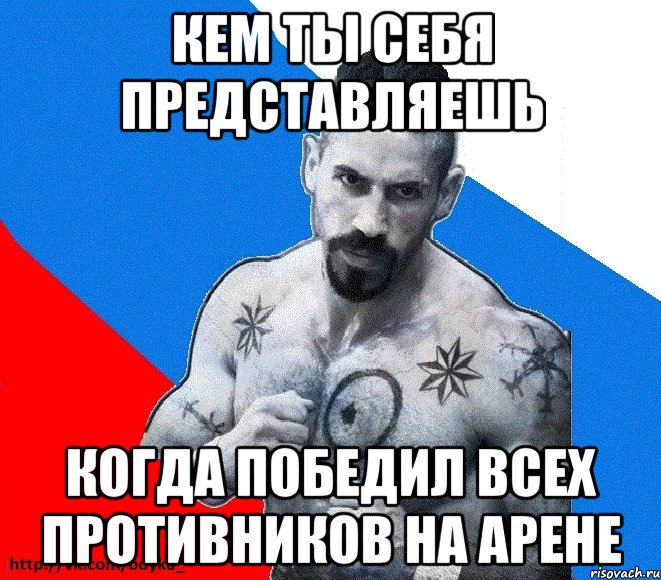 Кем ты себя представляешь Когда победил всех противников на арене, Мем Юрий БОЙКО