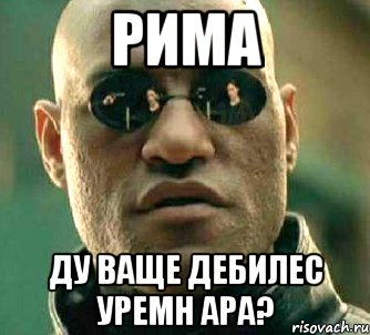 Рима ду ваще дебилес уремн ара?, Мем  а что если я скажу тебе