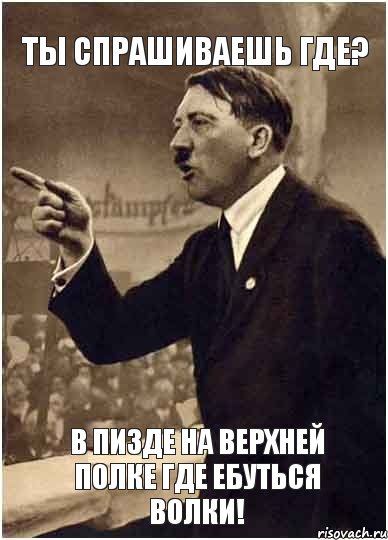 ТЫ СПРАШИВАЕШЬ Где? В ПИЗДЕ НА ВЕРХНЕЙ ПОЛКЕ ГДЕ ЕБУТЬСЯ ВОЛКИ!, Комикс Адик