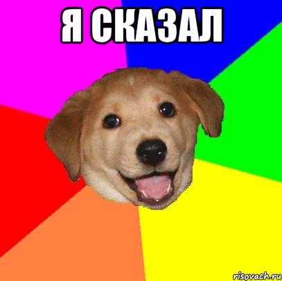 я сказал , Мем Advice Dog