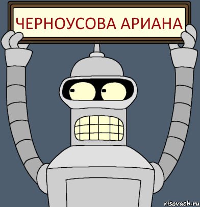 Черноусова Ариана, Комикс Бендер с плакатом