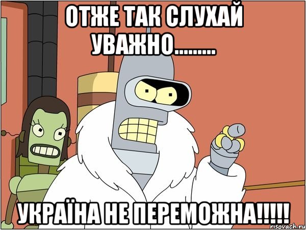 Отже так слухай уважно......... Україна не переможна!!!!!, Мем Бендер