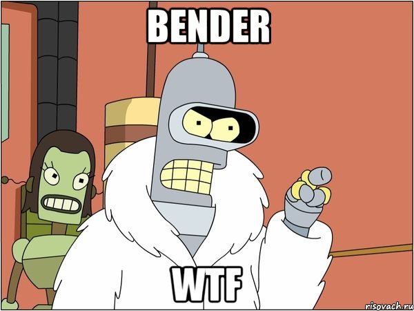 BENDER WTF, Мем Бендер